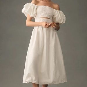 Moon River Off-The-Shoulder Cutout Maxi Dress Anthropologie NWT